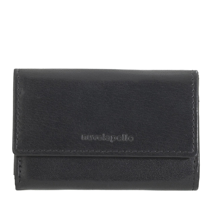 Petit portefeuille pour homme Nuvola Pelle en cuir de buffle Trifold avec porte-monnaie, porte-billets et porte-monnaie
