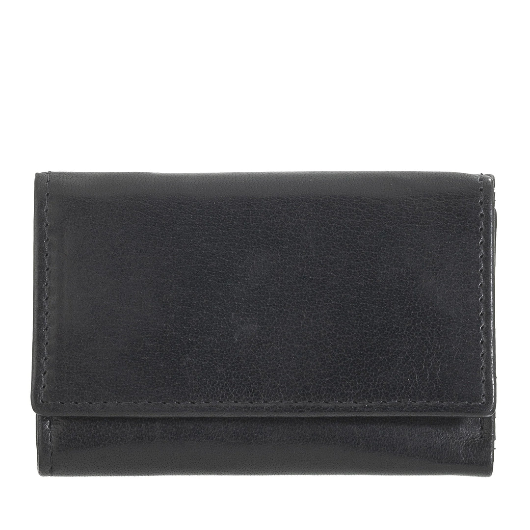 Petit portefeuille pour homme Nuvola Pelle en cuir de buffle Trifold avec porte-monnaie, porte-billets et porte-monnaie
