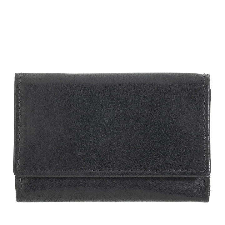 Petit portefeuille pour homme Nuvola Pelle en cuir de buffle Trifold avec porte-monnaie, porte-billets et porte-monnaie