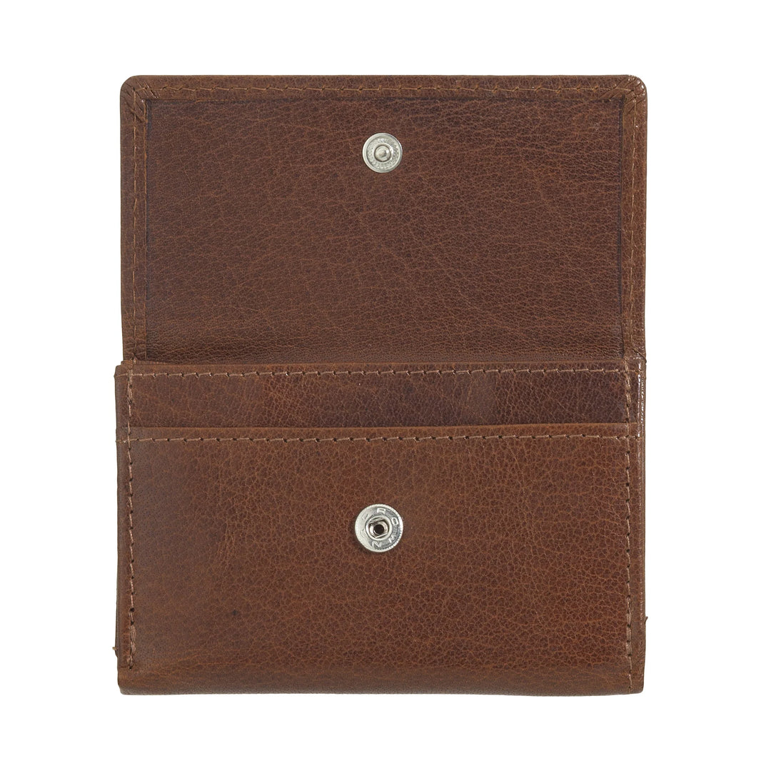 Cartera pequeña para hombre Nuvola Pelle de piel de búfalo con monedero, tarjetero y monedero