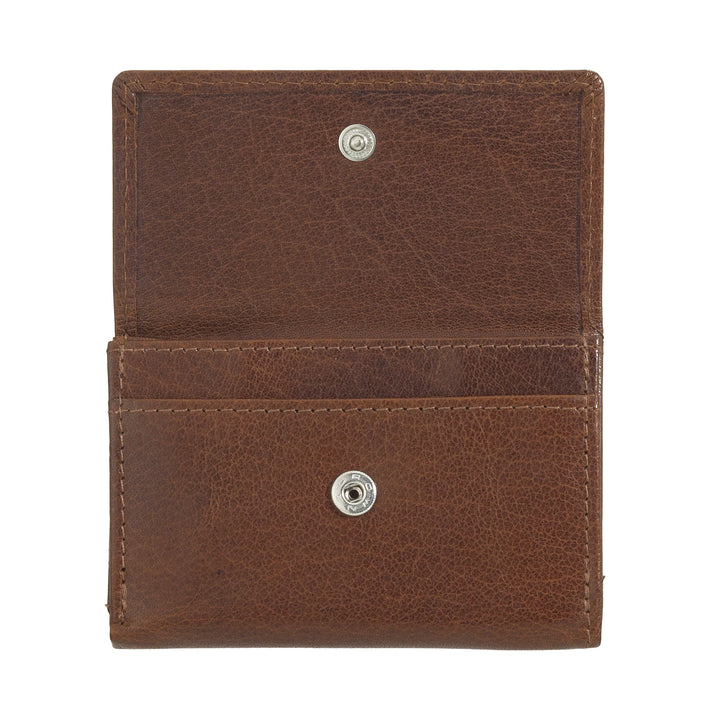 Cartera pequeña para hombre Nuvola Pelle de piel de búfalo con monedero, tarjetero y monedero