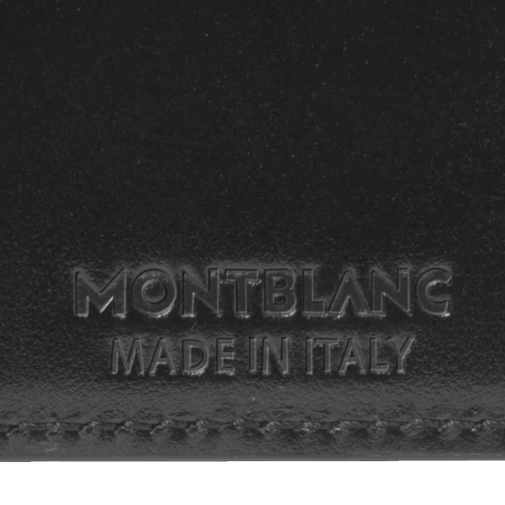 Кошелек Montblanc Meisterstuck 6 отсеков с 2 открытыми карманами черного цвета 198314