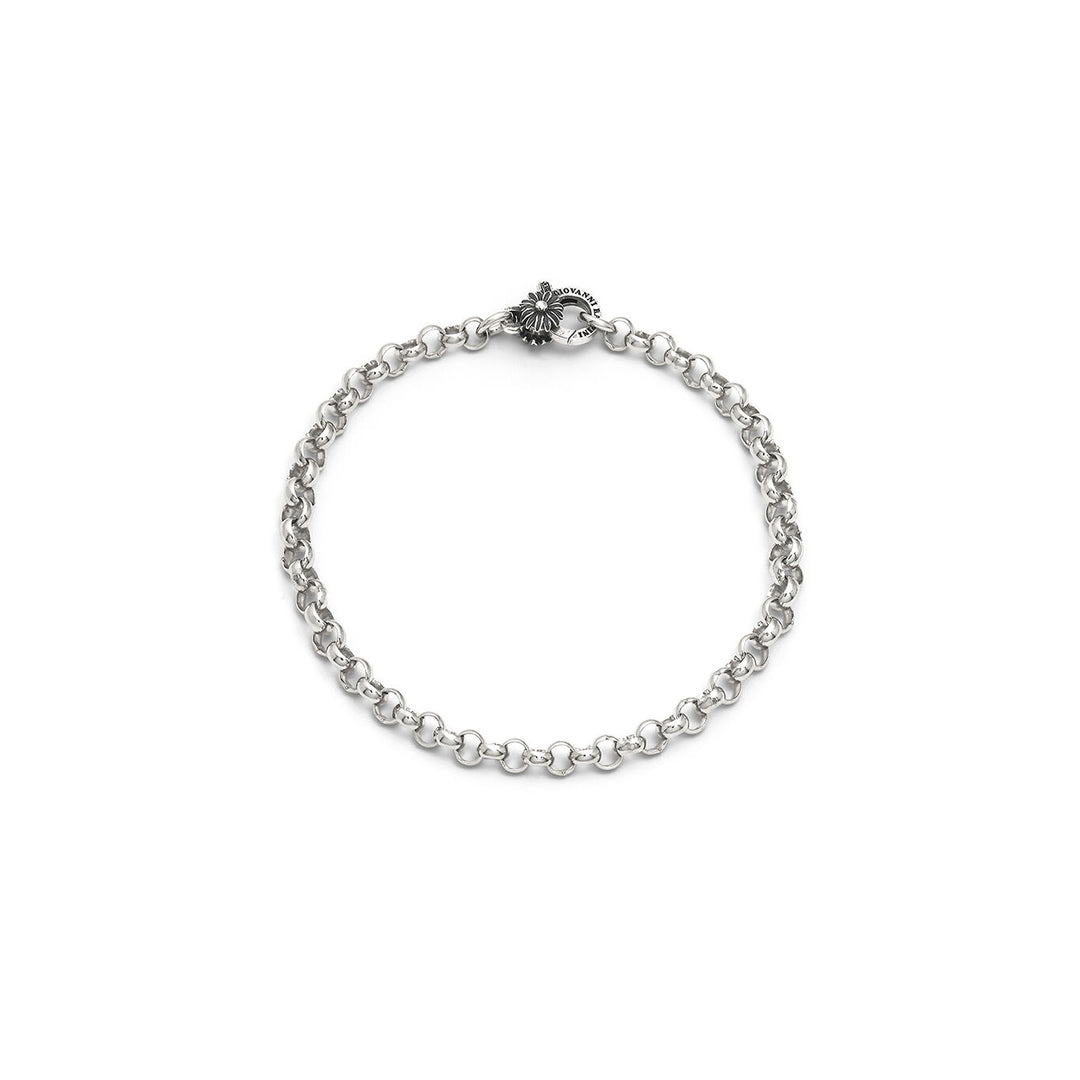 Pulsera Rolò pequeña de Giovanni Raspini con cierre de margarita 12454