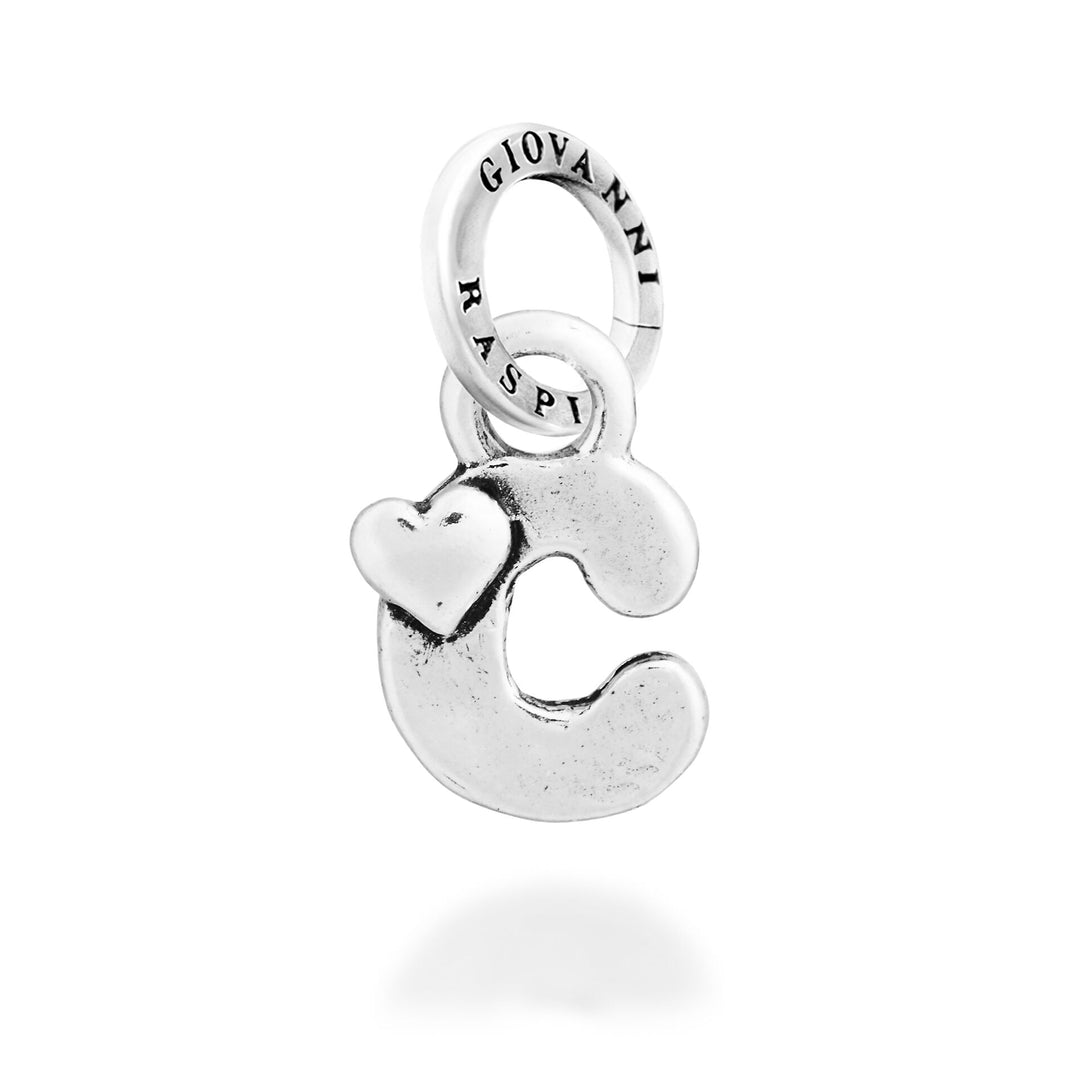 Giovanni Raspini Charm "C" Corazoncito - Charm Plata - 12779