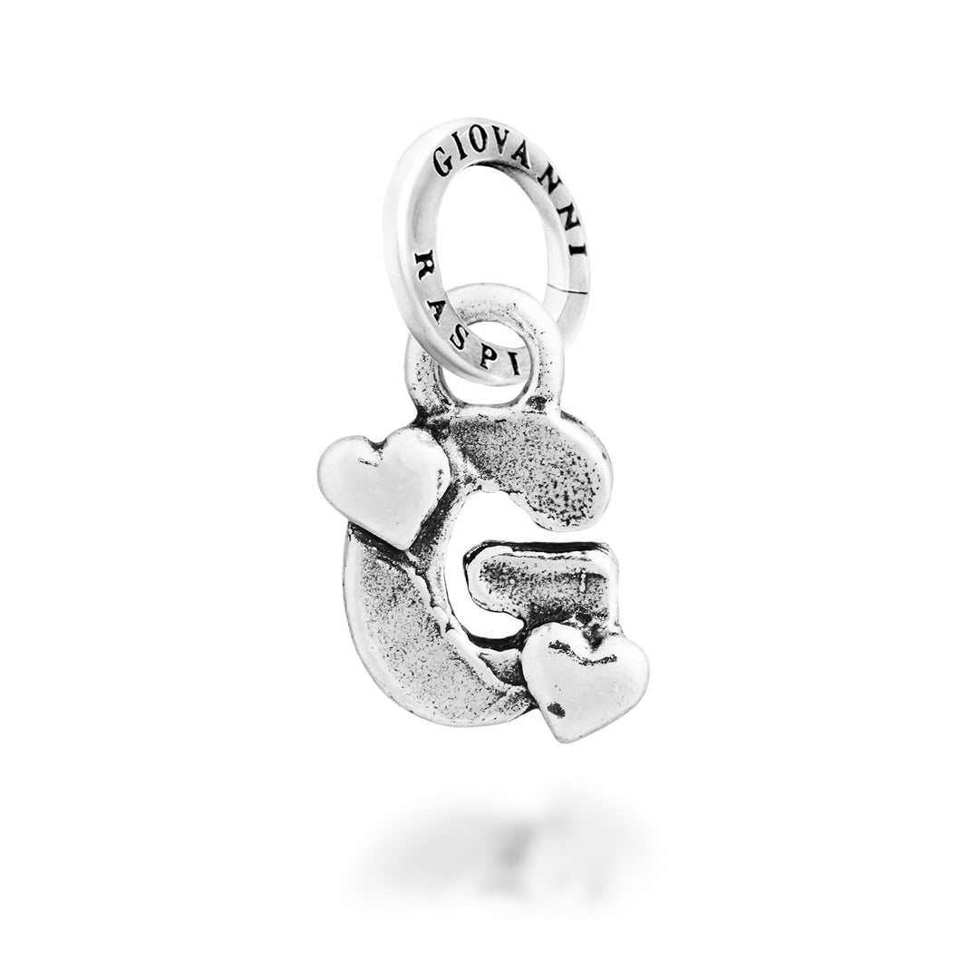 Giovanni Raspini Charm "G" Corazones - Charm Plata - 12783