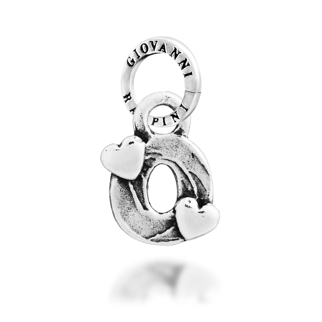 Giovanni Raspini Charm "O" Corazones - Charm Plata - 12791