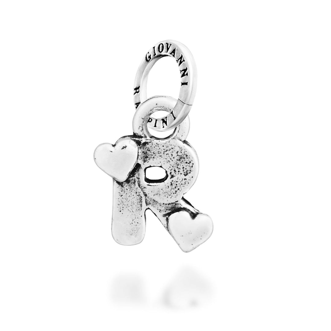 Giovanni Raspini Charm "R" Cuoricini - Charm in Argento - 12794