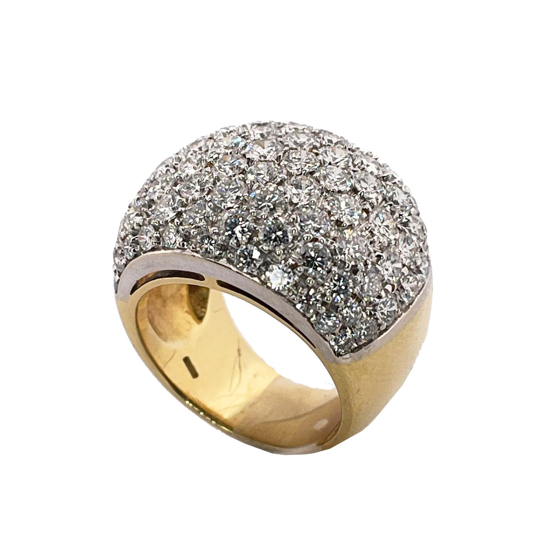 Capodaglia Pavè Gold Pierścień 18KT Diamonds 0001ag