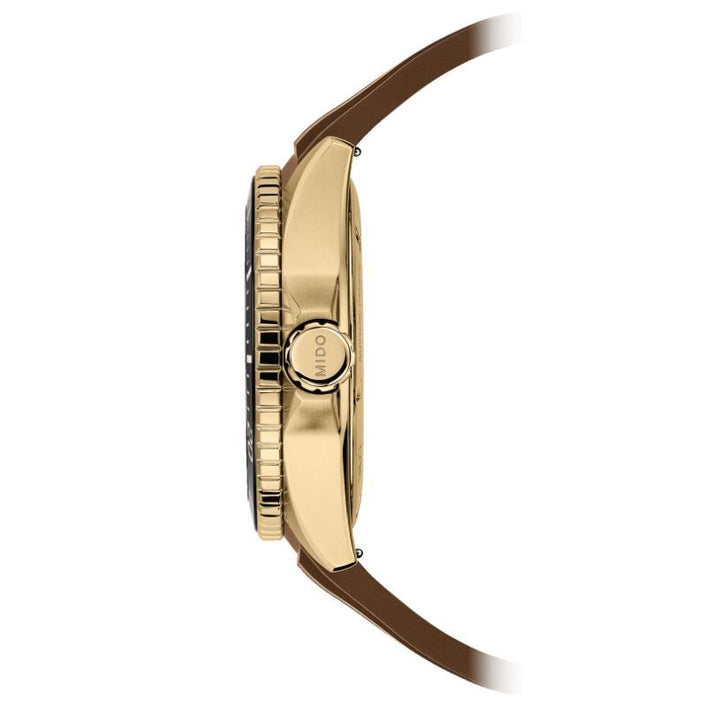 Montre Mido Ocean Star GMT 44mm noir automatique acier PVD finition or jaune M026.629.37.291.00