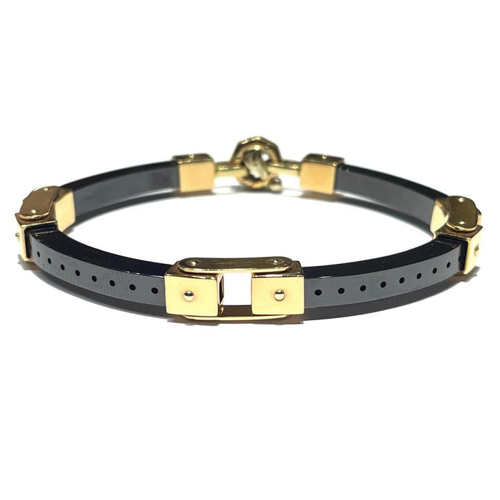 Barakà Bracelet Cerâmica Amarelo Gold 18kt Cerâmica Br21367n