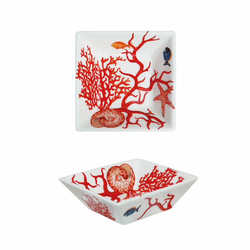 Taitù square bowl Mare fine bone china porcelain 12-3-14