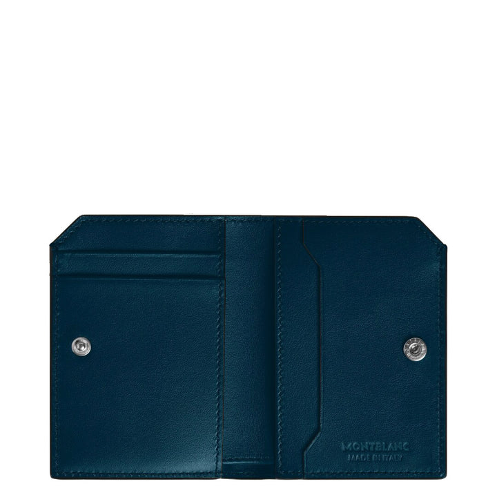 Montblanc mini portefeuille 4 compartiments Soft blue legion 198747