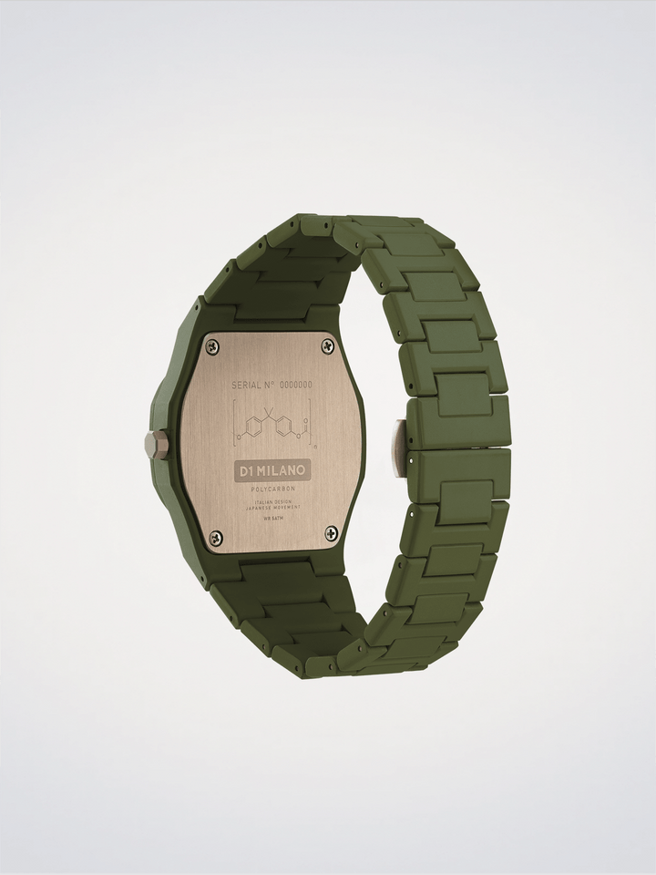D1 Milano Military Green Polycarbon 40,5 mm D1-PCBJ22