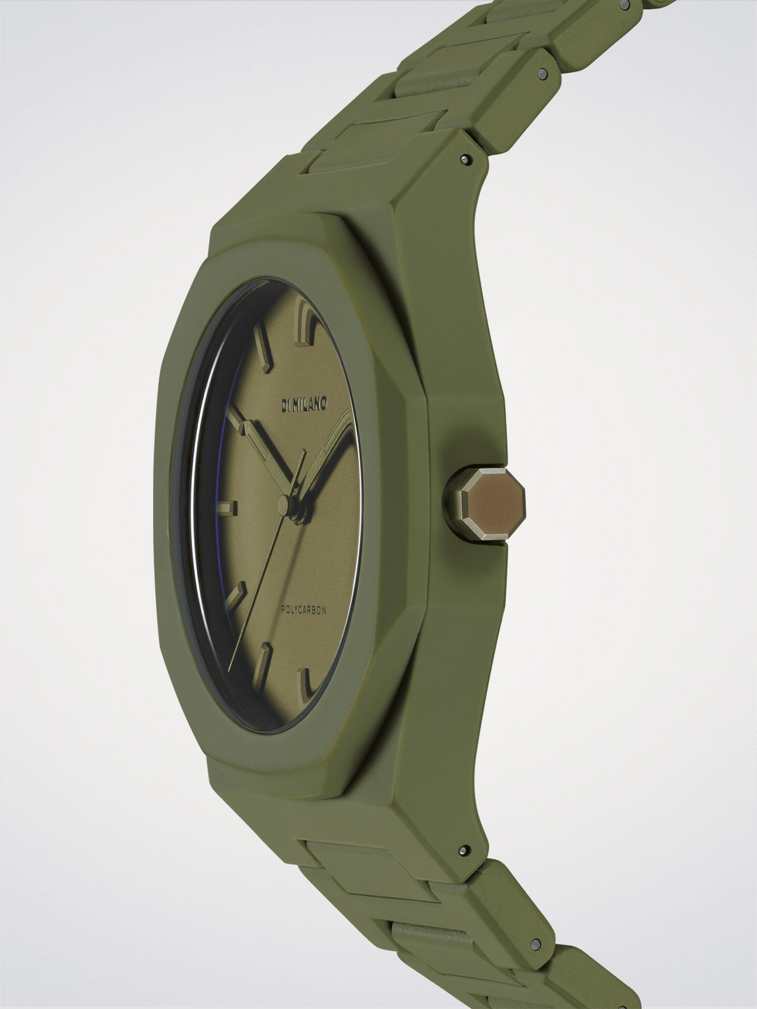 D1 Milano Military Green Polycarbon 40,5 mm D1-PCBJ22
