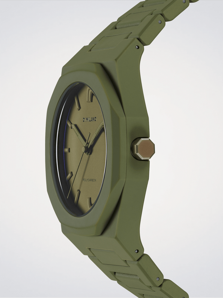 D1 Milano Military Green Polycarbon 40,5 mm D1-PCBJ22