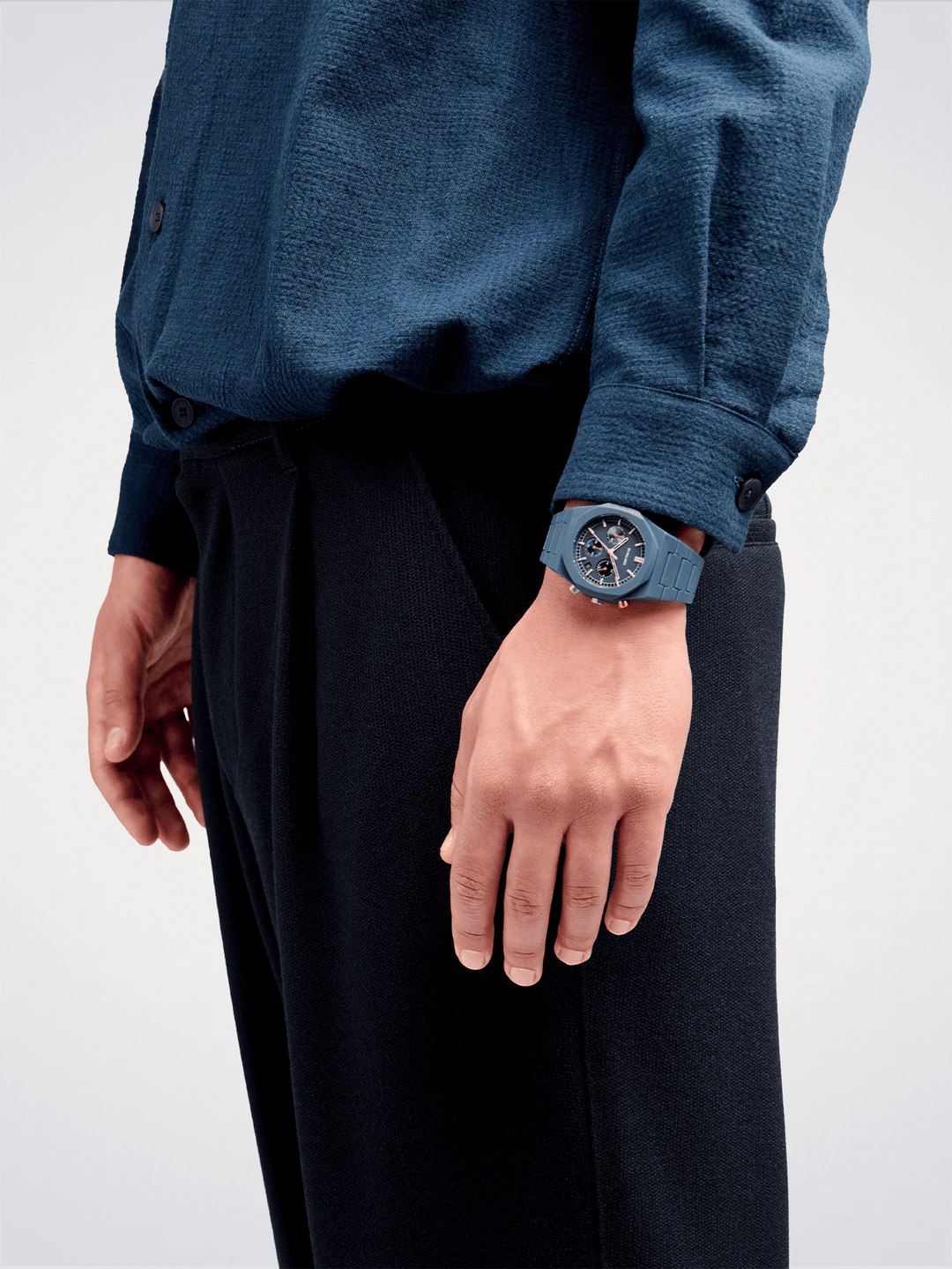 D1 Milano Neptune Blue Polychrono 40,5mm D1-PHBJ09