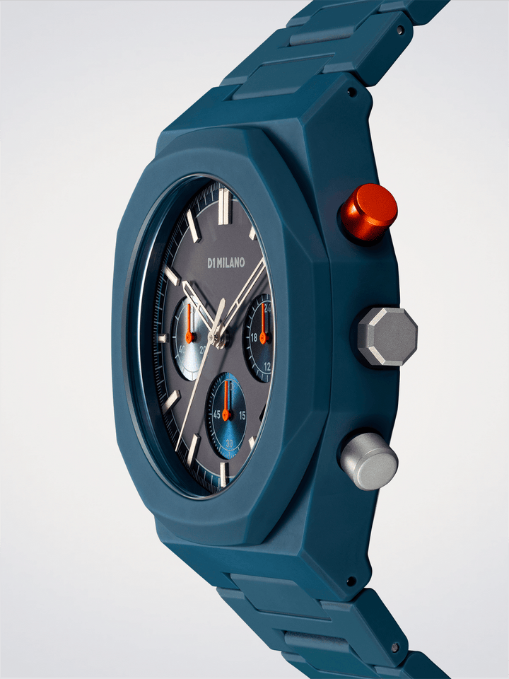 D1 Milano Neptune Blue Polychrono 40,5mm D1-PHBJ09