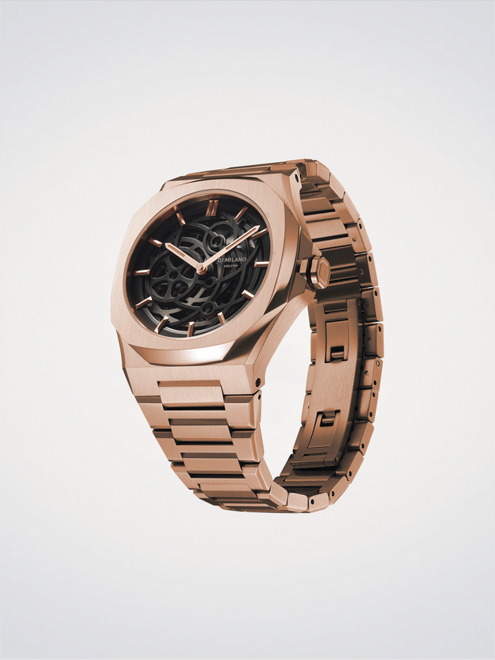 D1 Milano Squelette en or rose 41,5 mm D1-SKBJ12