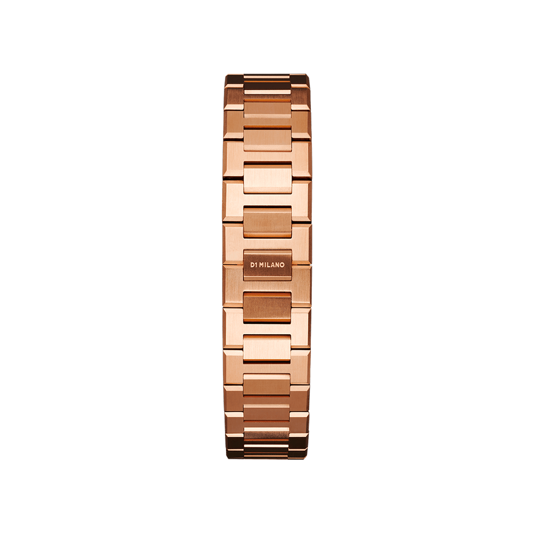 Montre ultra fine D1 Milano en or rose 40 mm D1-SP-UT40BR03