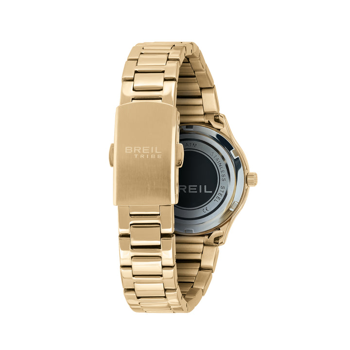 Breil Abby watch 32mm white quartz steel gold PVD finish EW0754