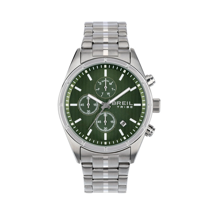 Montre Breil Captain Chrono 42mm acier quartz vert EW0796