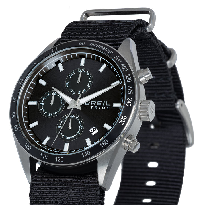Reloj Breil Echo Chrono 42mm acero cuarzo negro EW0815