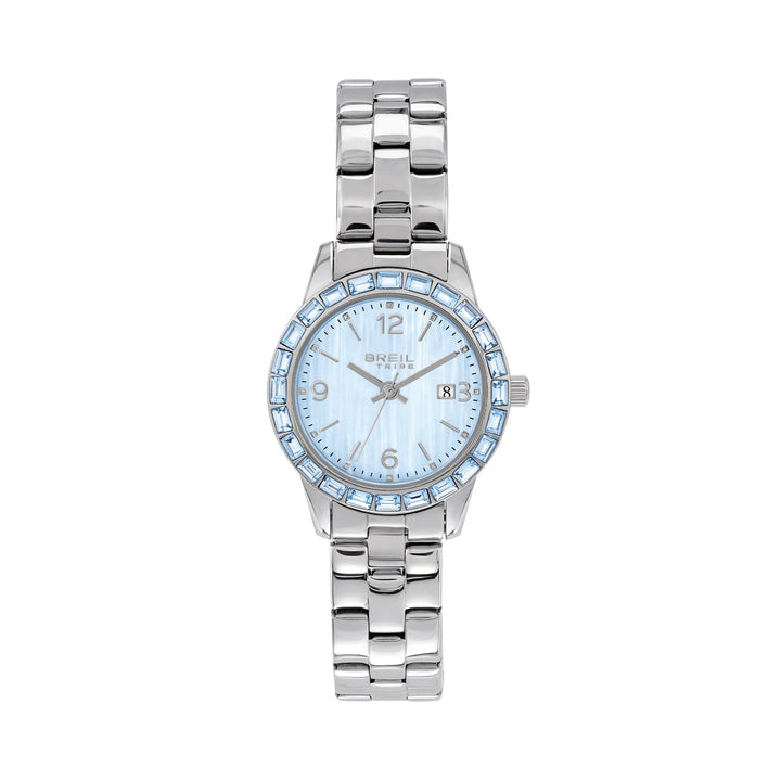 Montre Breil Glow And Go 30mm nacre bleu quartz acier EW0823