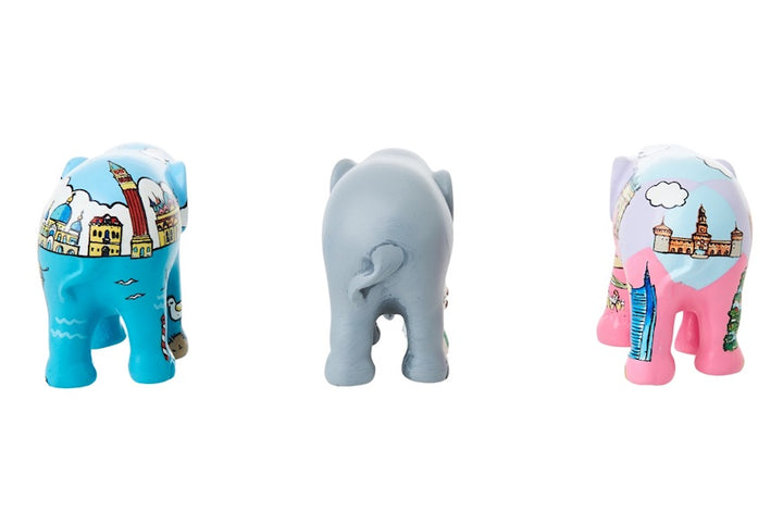 Elephant Parade multipack éléphants Bella Italia - Venise + Mosha Loves Italia + Milan