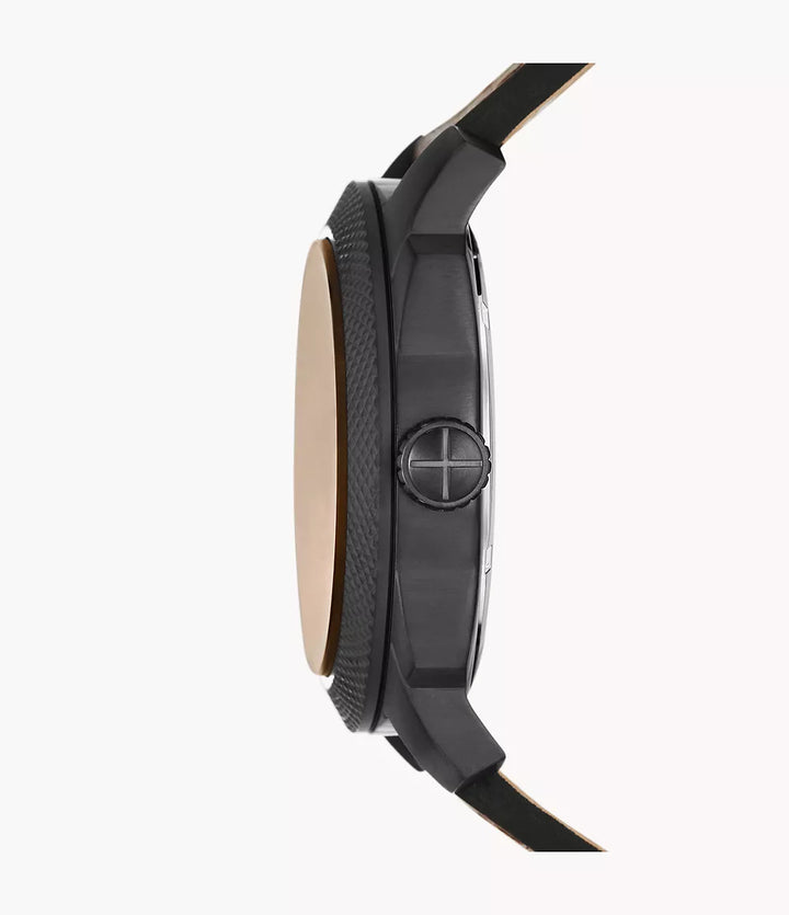 Reloj Fossil Machine 49mm acero cuarzo marrón pvd negro FS5972
