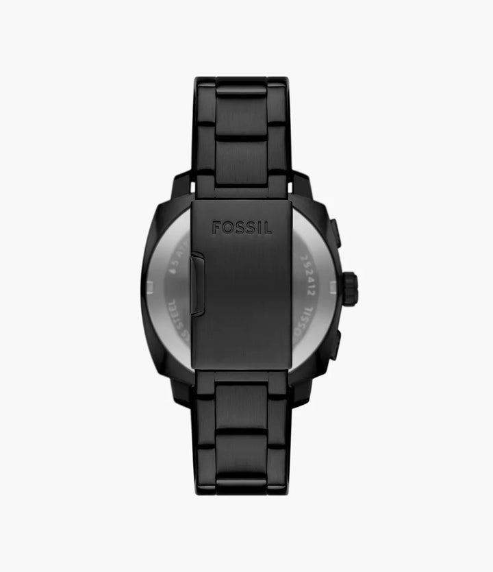 Montre Fossil Machine Chrono 44mm acier quartz noir finition PVS noire FS6097