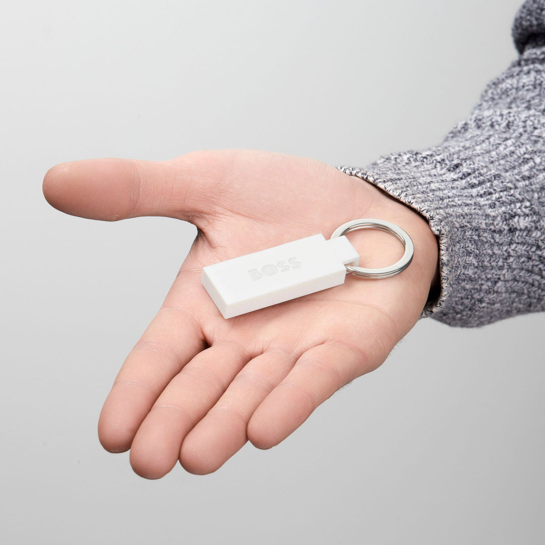 Hugo Boss Keyring Edge Iconic White HAK421W