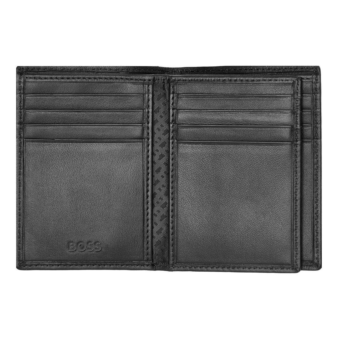 Hugo Boss Porta carte trifold Classico Liscio Nero HLF403A