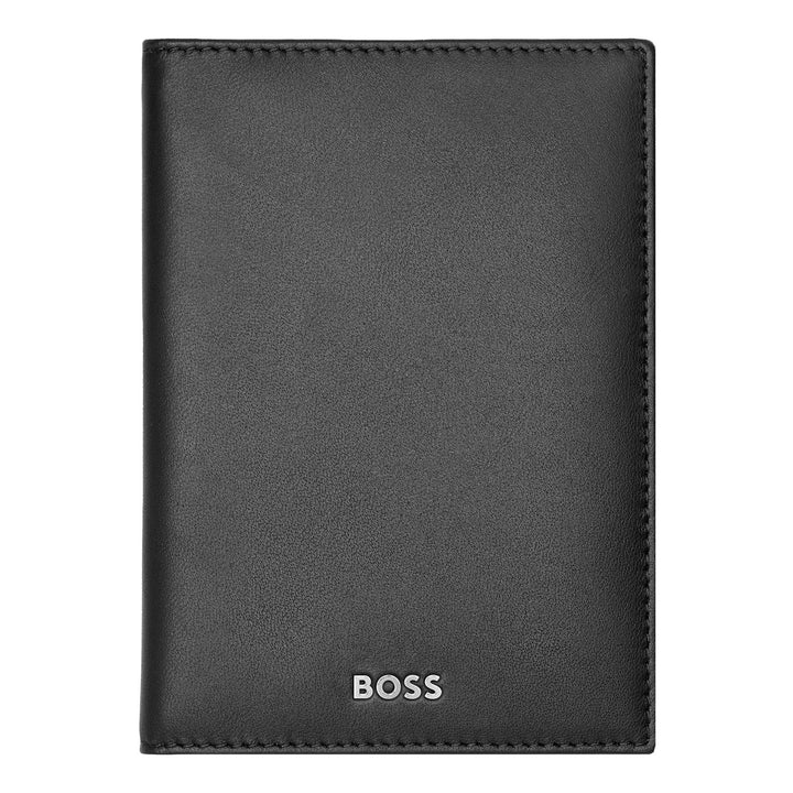 Hugo Boss Porta carte trifold Classico Liscio Nero HLF403A
