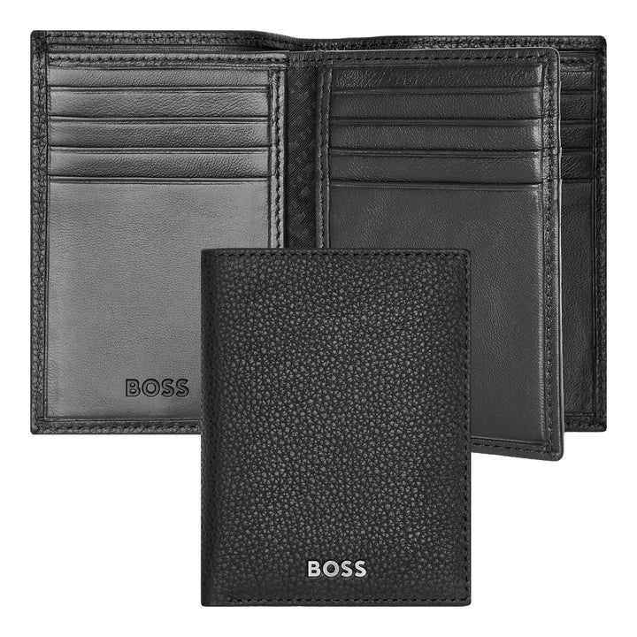 Hugo Boss Trifold Card Holder Classic Granulated Black HLF416A