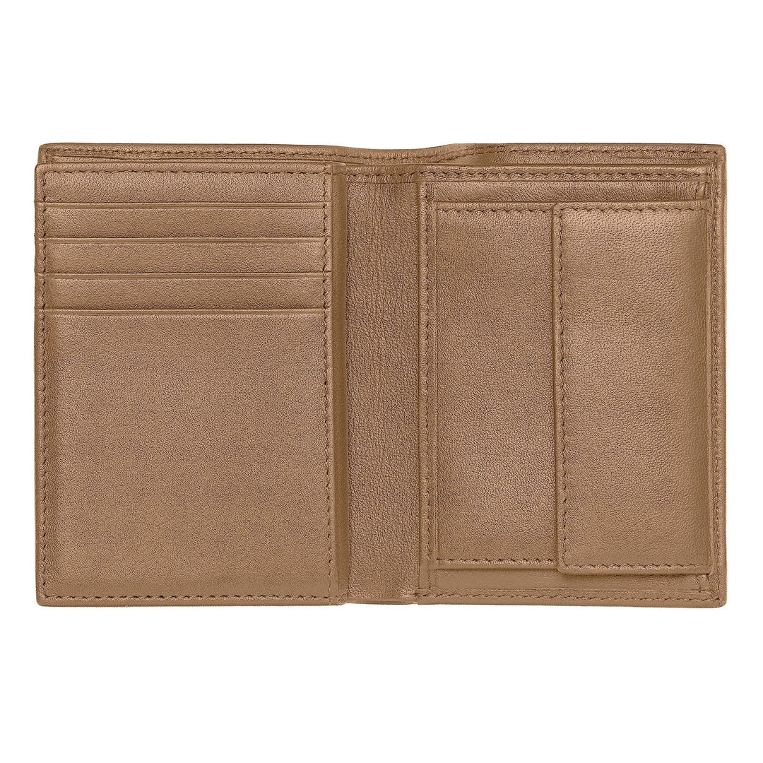 Hugo Boss Porte-cartes avec rabat et poche pour billets Classic Grained Camel HLG416X