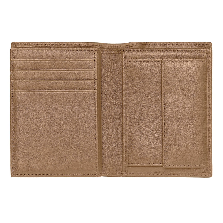 Hugo Boss Porte-cartes avec rabat et poche pour billets Classic Grained Camel HLG416X