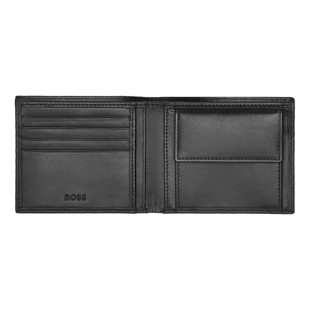 Hugo Boss Porta monete Classico Liscio Nero HLM403A