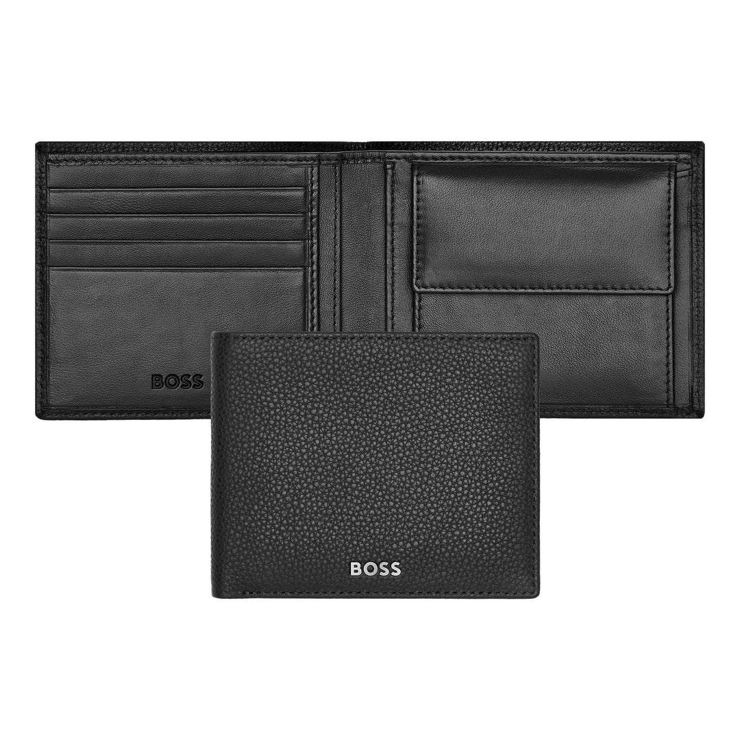 Portefeuille Hugo Boss Classic granulé noir HLM416A