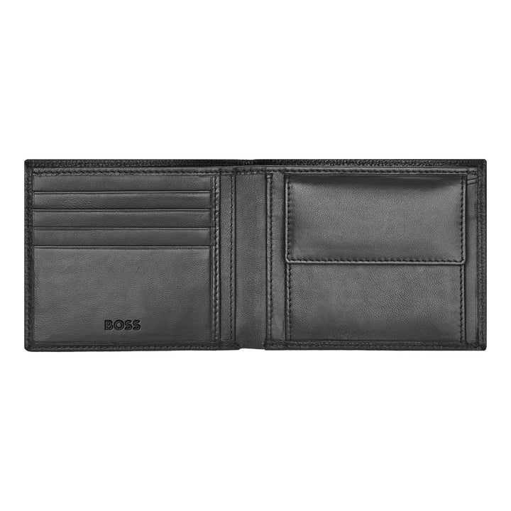 Portefeuille Hugo Boss Classic granulé noir HLM416A
