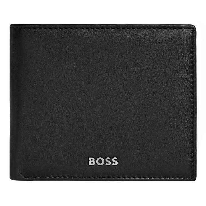 Hugo Boss Portafoglio porta soldi con patta Classic Smooth Nero HLN403A