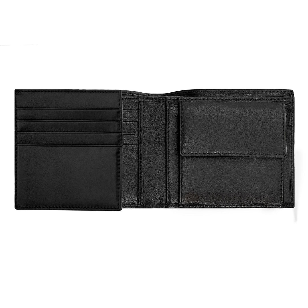 Hugo Boss Portafoglio porta soldi con patta Classic Smooth Nero HLN403A