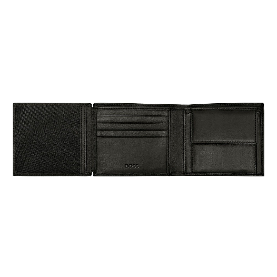 Hugo Boss Portafoglio porta soldi con patta Classic Smooth Nero HLN403A