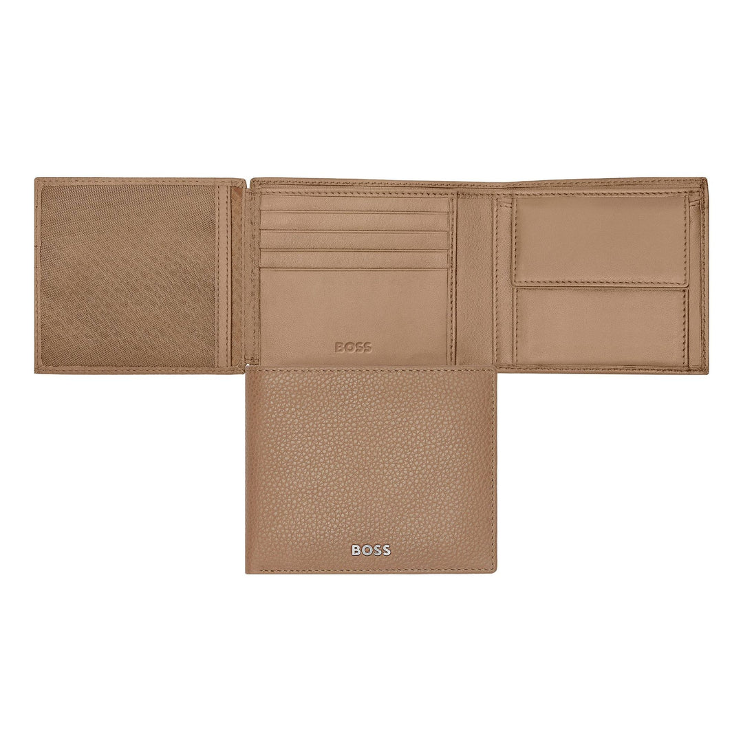 Hugo Boss Portafoglio con patta Classic Grained Camel HLN416X