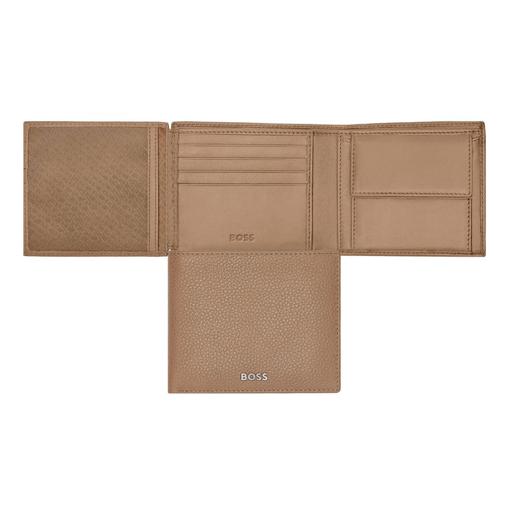 Hugo Boss Portafoglio con patta Classic Grained Camel HLN416X