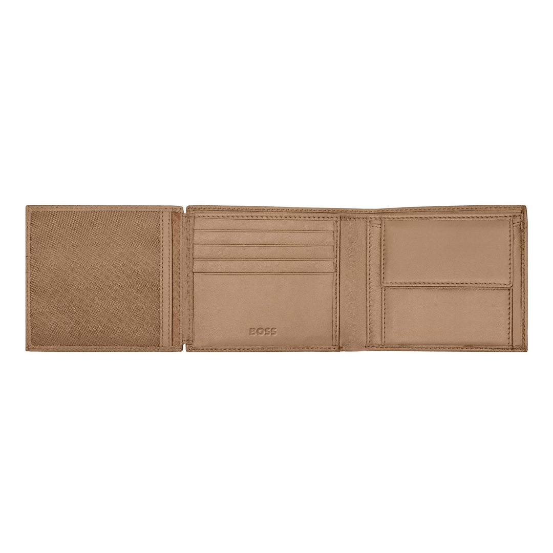 Hugo Boss Portafoglio con patta Classic Grained Camel HLN416X