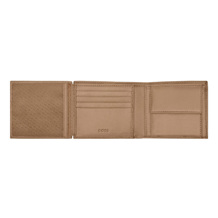 Hugo Boss Portafoglio con patta Classic Grained Camel HLN416X