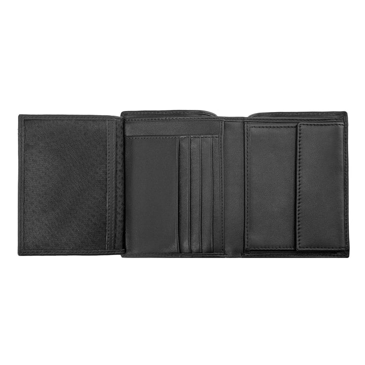 Hugo Boss Cartera vertical con solapa Classic Smooth Negro HLO403A