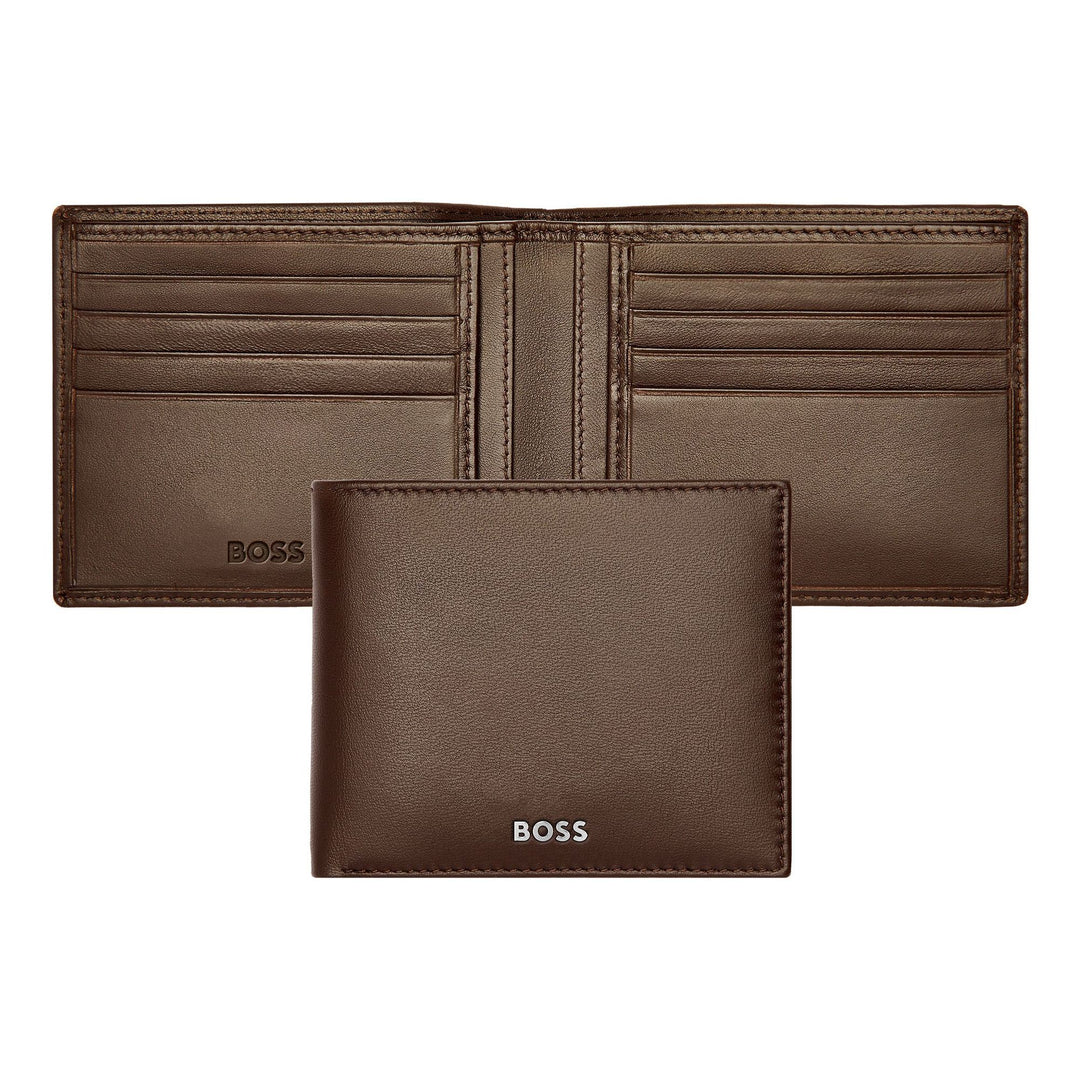 Hugo Boss Portefeuille marron lisse classique HLW403Y