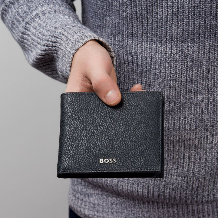 Hugo Boss Portafoglio Classico Granulato Nero HLW416A