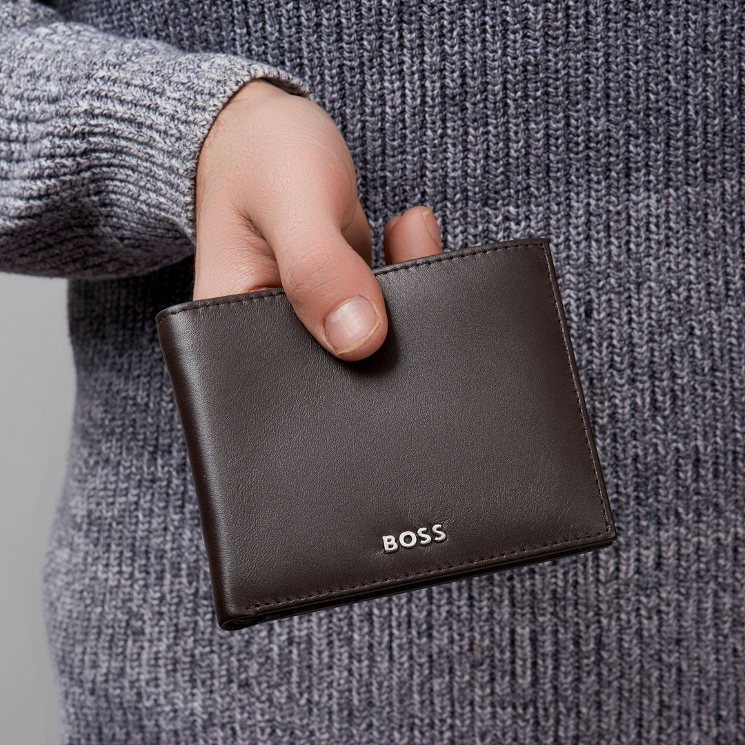 Hugo Boss Cartera con solapa Classic Smooth Marrón HLY403Y